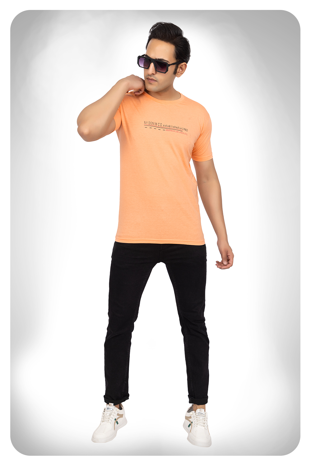 Plain T-Shirt Light Orange - clothing4u